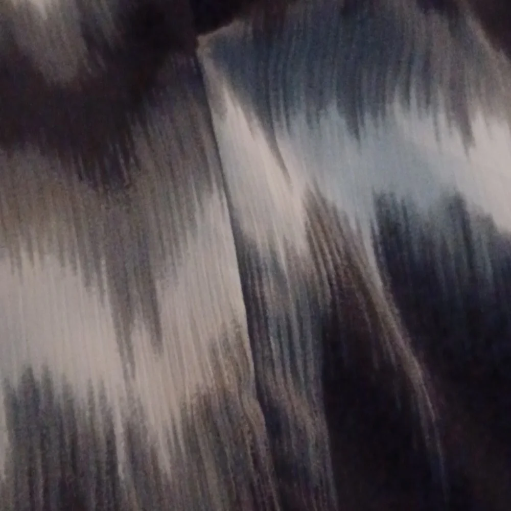 NWOT Chico's poncho. Size S/M, black, grey and white print. - Picture 7 of 7